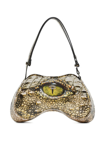Diesel Play-Glossy shoulder bag with print