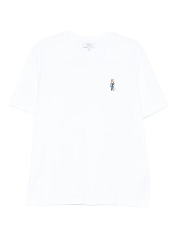 Maison Kitsuné Cotton T-shirt with fox embroidery