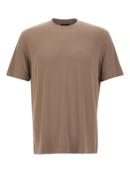 Emporio Armani Eagle-embroidered T-shirt