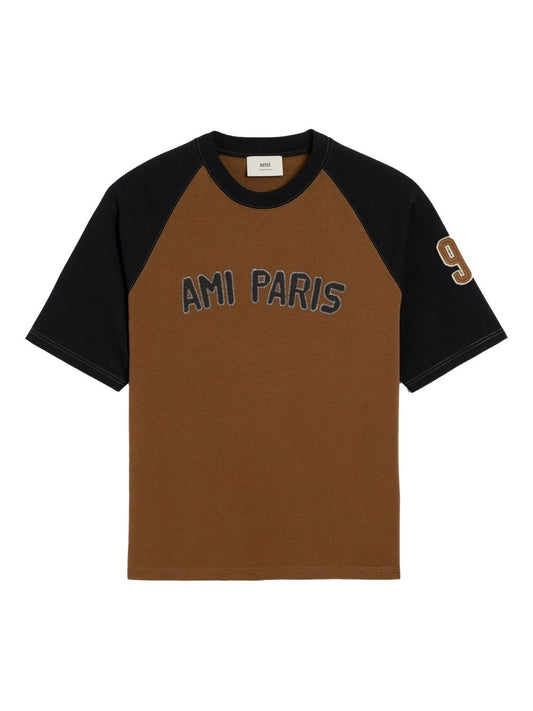 Ami Paris T-shirts and Polos Brown
