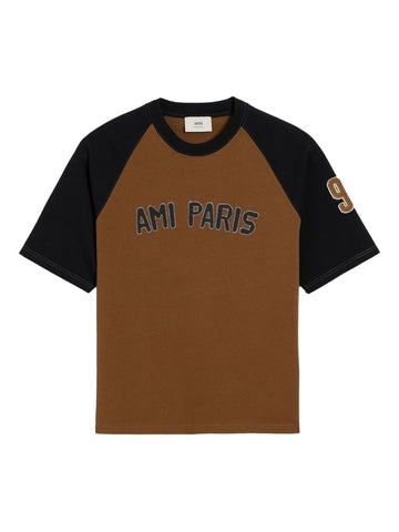 Ami Paris T-shirts and Polos Brown