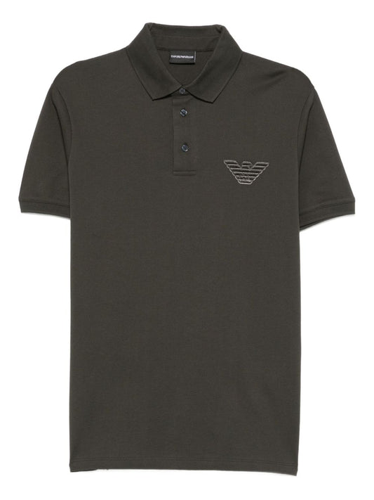 Emporio Armani Eagle-embroidered polo shirt