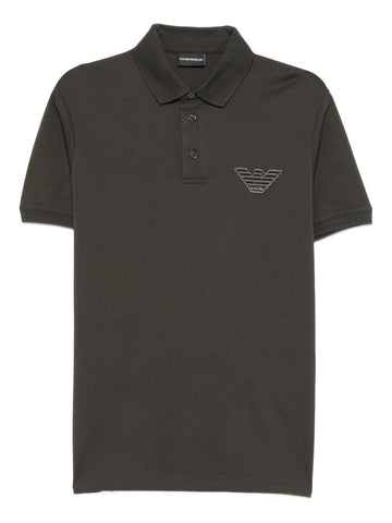 Emporio Armani Eagle-embroidered polo shirt
