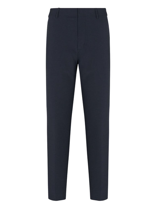 Emporio Armani Seersucker nylon chino trousers