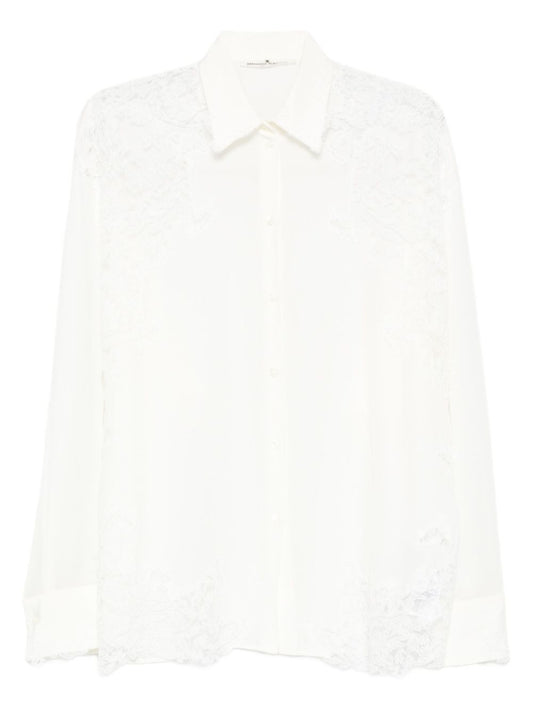 Ermanno Scervino Shirt with lace trim