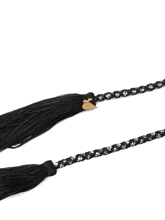 Forte Forte Braided crystal-embellished belt