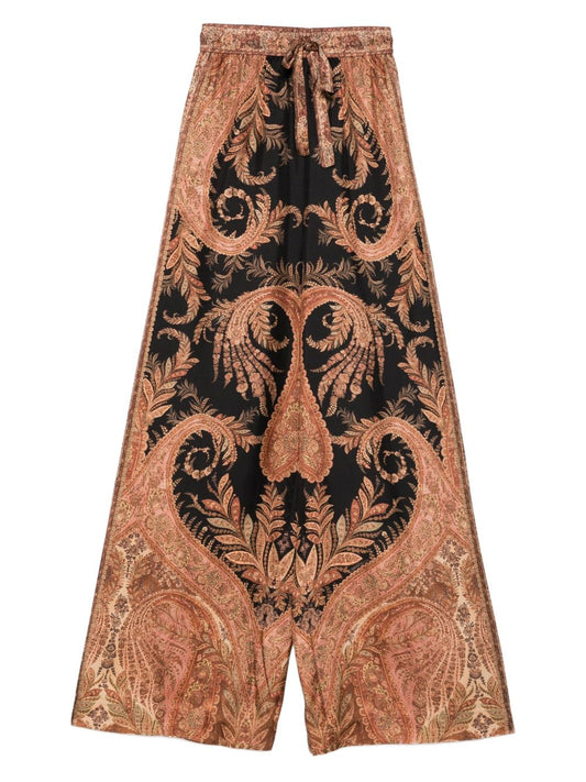 Zimmermann Paisley-print drawstring trousers