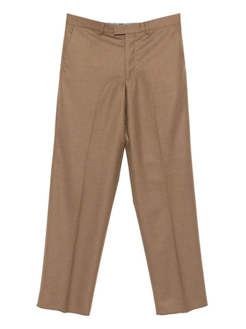 Emporio Armani Pressed-crease front-fastening trousers