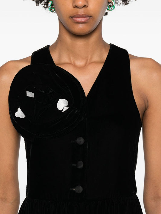 Emporio Armani Button-fastening V-neck jumpsuit