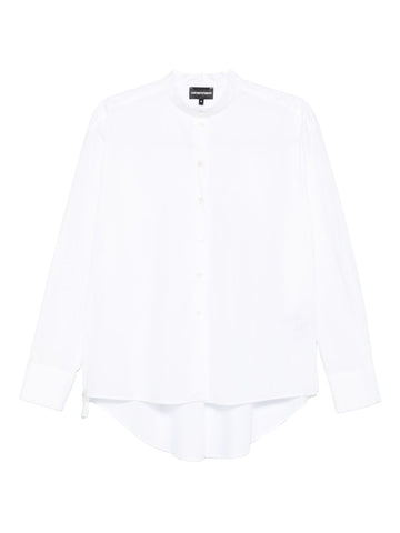 Emporio Armani Button-front curved-hem shirt