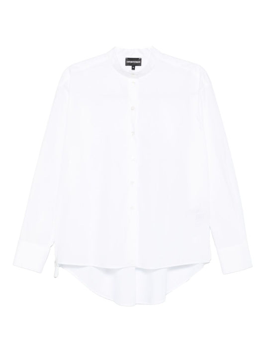 Emporio Armani Button-front curved-hem shirt
