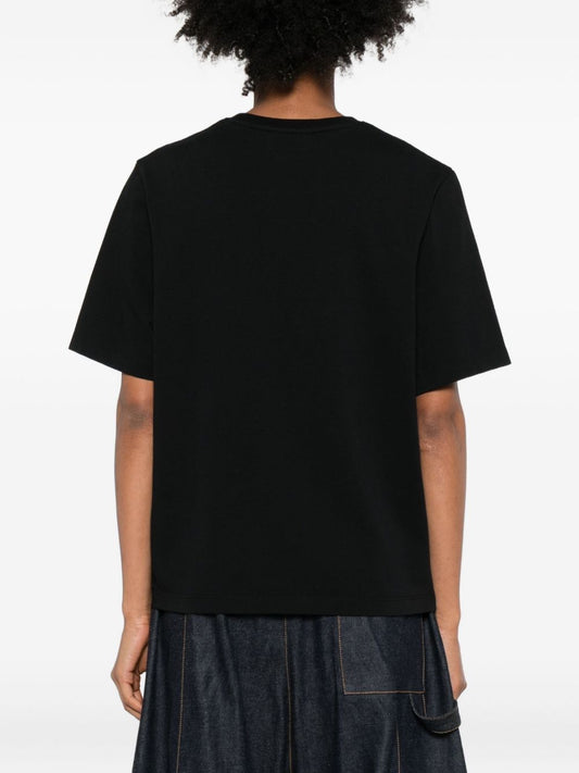 Maison Kitsuné Cotton T-shirt with fox embroidery