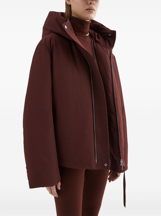 JIL SANDER PLUS Coats Bordeaux