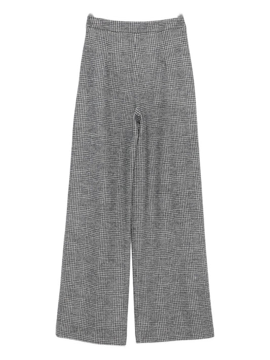 Emporio Armani Pleated check-pattern trousers
