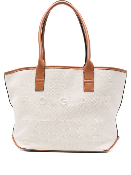 Hogan Pre Small Script embossed-logo tote bag
