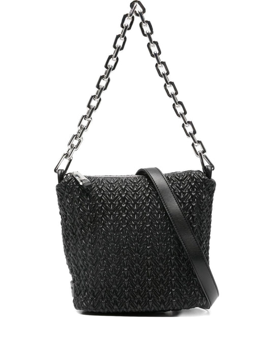Emporio Armani Small Hobo Bag in Embossed Leather