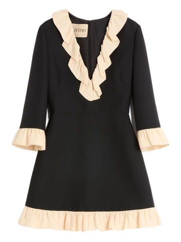 Valentino Ruffle-trim mini dress