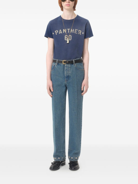 Valentino Cabochon-detail jeans