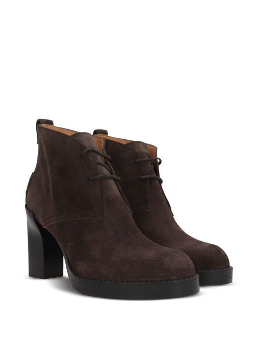 Tod's Suede lace-up ankle boots