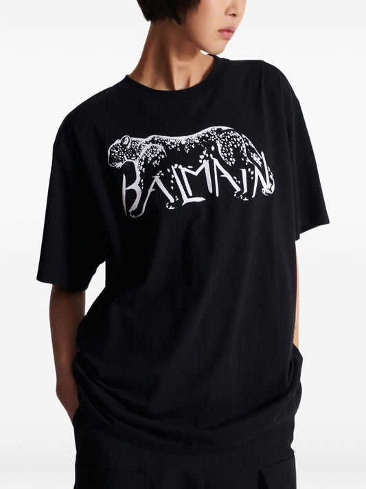 Balmain Leopard print T-shirt