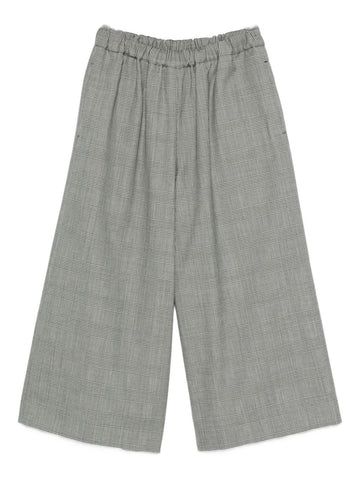 Comme Des Garcons Checked elasticated-waist trousers