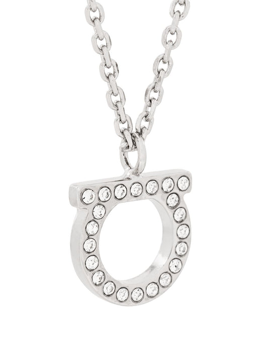 Ferragamo Gancini necklace with crystals