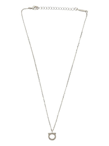 Ferragamo Gancini necklace with crystals