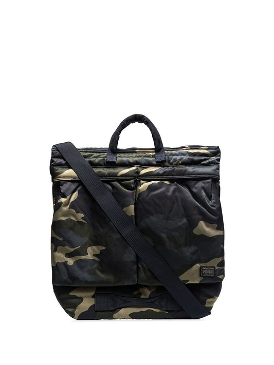 Porter Helmet camouflage tote bag
