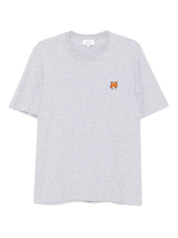 Maison Kitsuné Embroidered-logo patch T-shirt