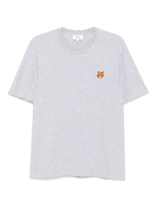 Maison Kitsuné Embroidered-logo patch T-shirt
