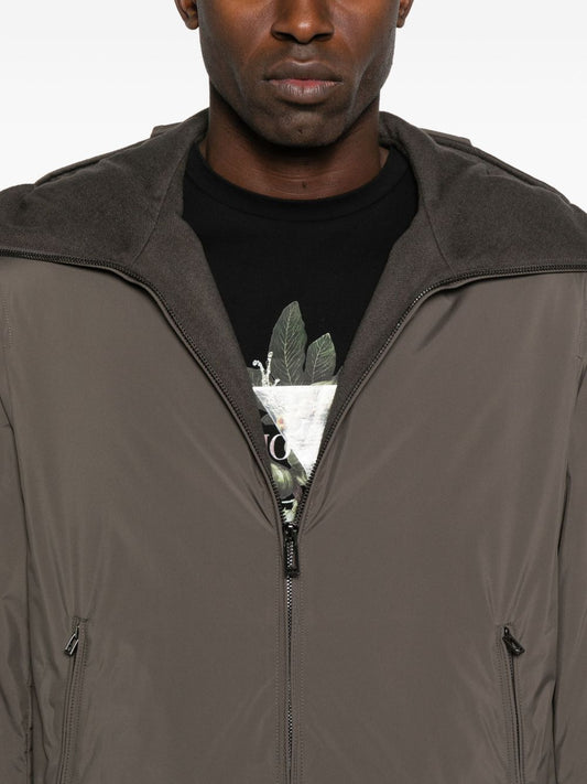 Emporio Armani Hooded zip-front jacket