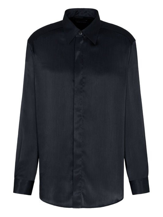 Emporio Armani Satin-stripe shirt