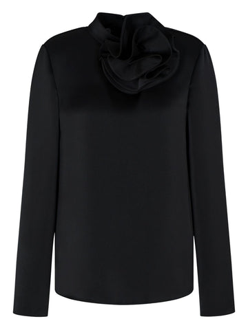Emporio Armani Blouse with satin flower detail