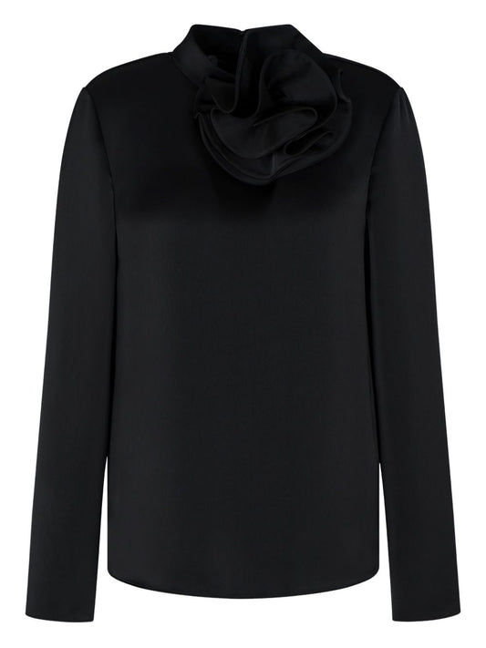 Emporio Armani Blouse with satin flower detail