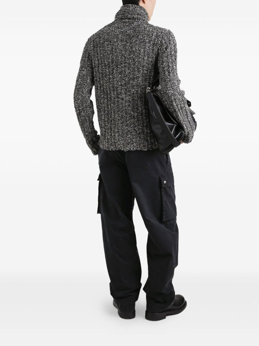 Dolce & Gabbana Roll-neck speckled sweater