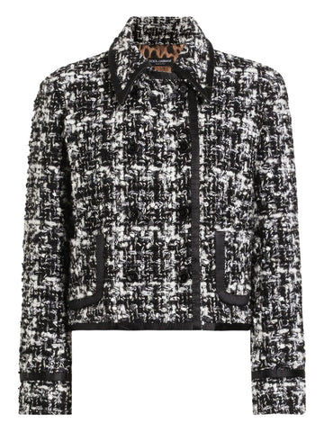 Dolce & Gabbana Double-breasted jacket in wool blend check