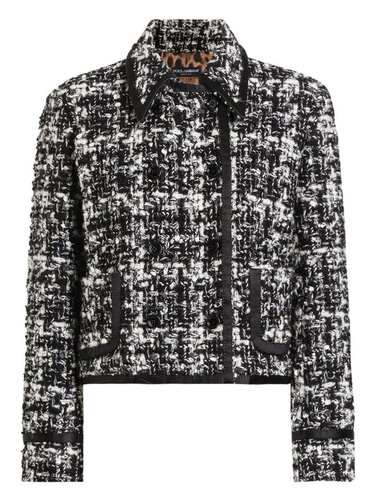 Dolce & Gabbana Double-breasted jacket in wool blend check