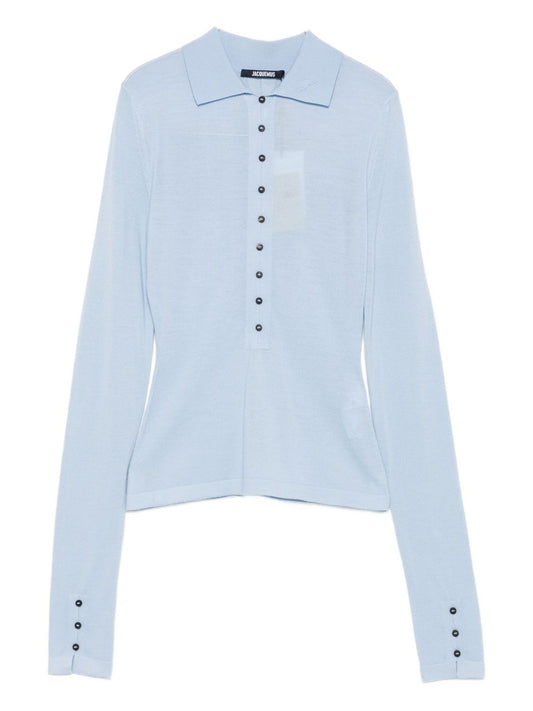 JACQUEMUS T-shirts and Polos Clear Blue