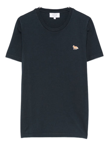 Maison Kitsuné Embroidered-logo t-shirt