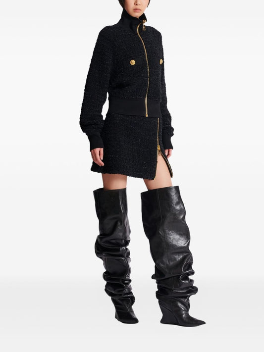 Balmain Tweed bomber jacket