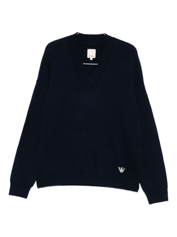 Emporio Armani Sweaters Blue