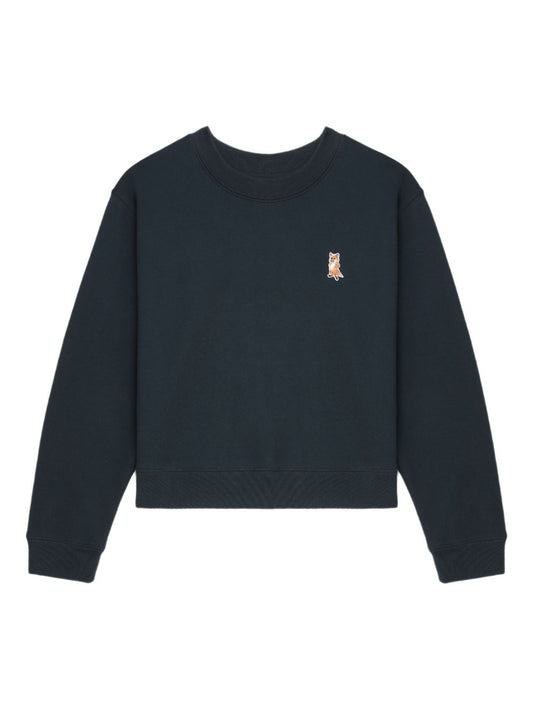 Maison Kitsuné Fox-embroidered sweatshirt