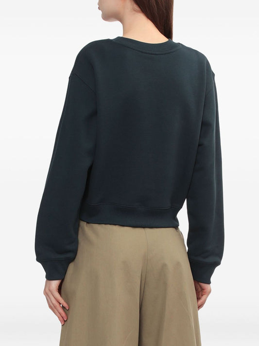 Maison Kitsuné Fox-embroidered sweatshirt