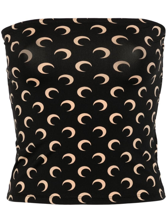 Marine Serre Crescent Moon Print Top