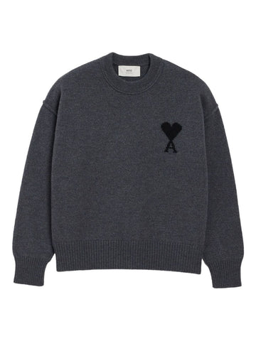 Ami Paris Sweaters Grey