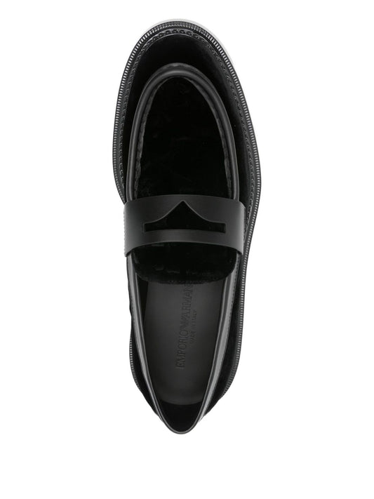 Emporio Armani Flat shoes Black