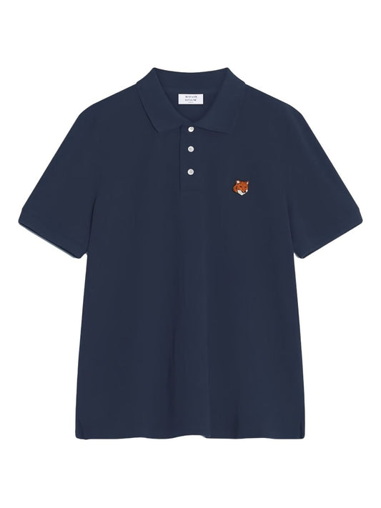Maison Kitsuné Logo-embroidered polo shirt