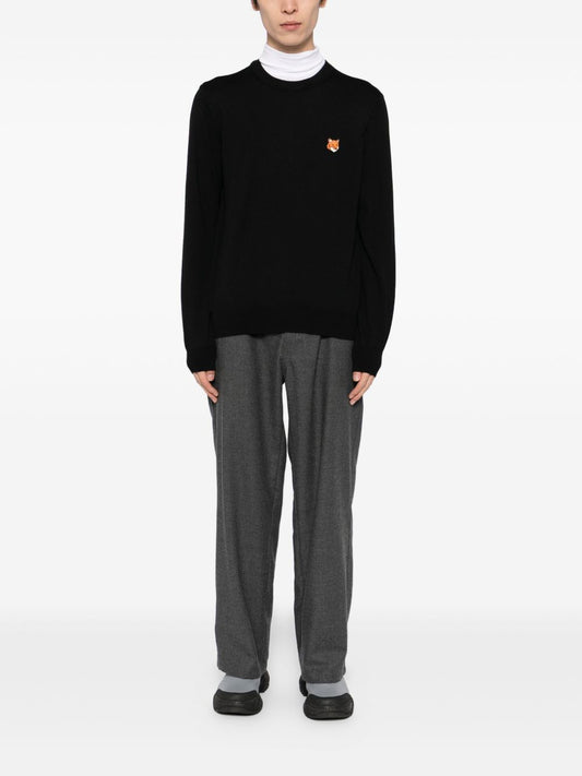 Maison Kitsuné Bold fox head patch sweater