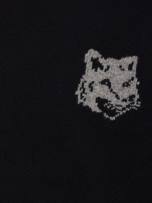 Maison Kitsuné Sweater with fox embroidery