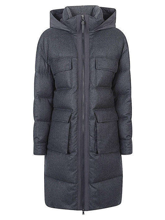 Brunello Cucinelli Coats Grey